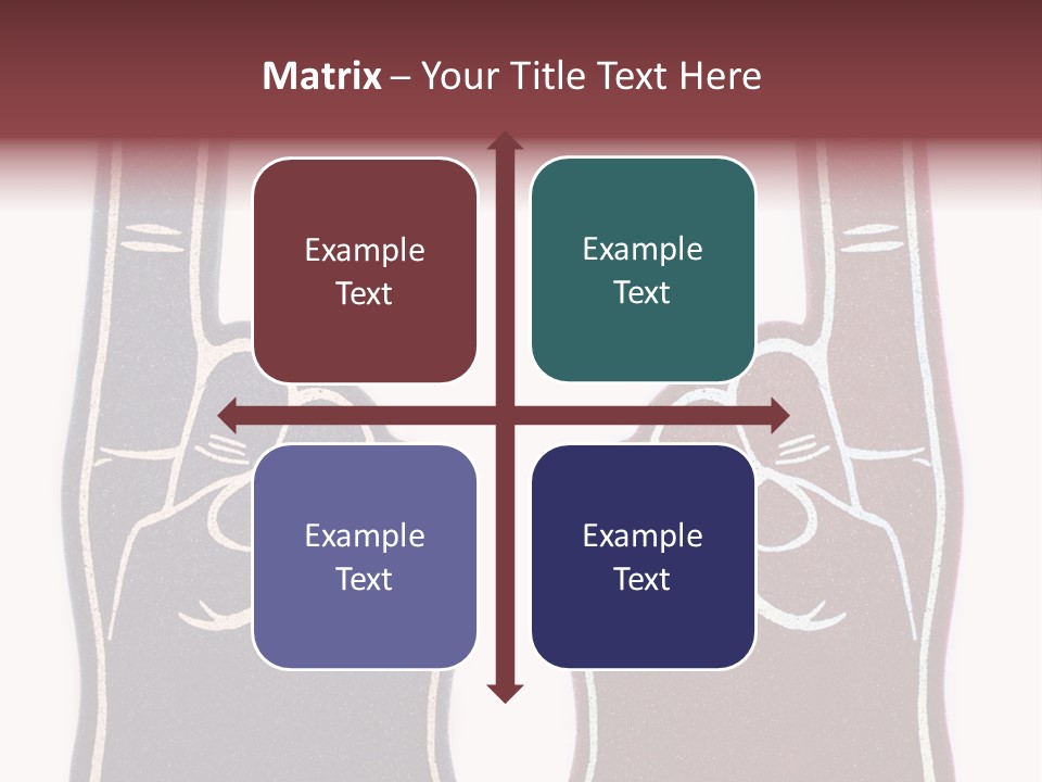 A Pair Of Fingers With A Peace Sign Drawn On Them PowerPoint Template