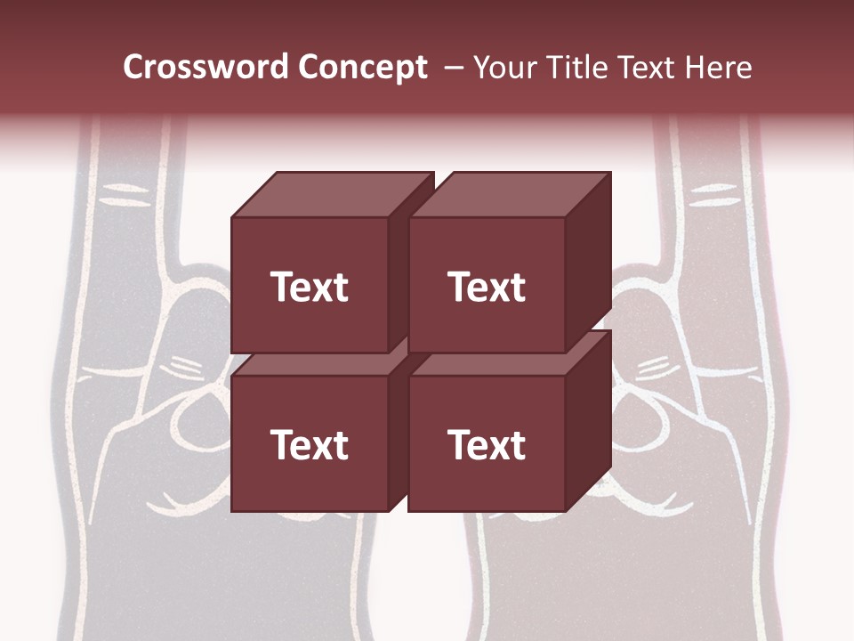 A Pair Of Fingers With A Peace Sign Drawn On Them PowerPoint Template