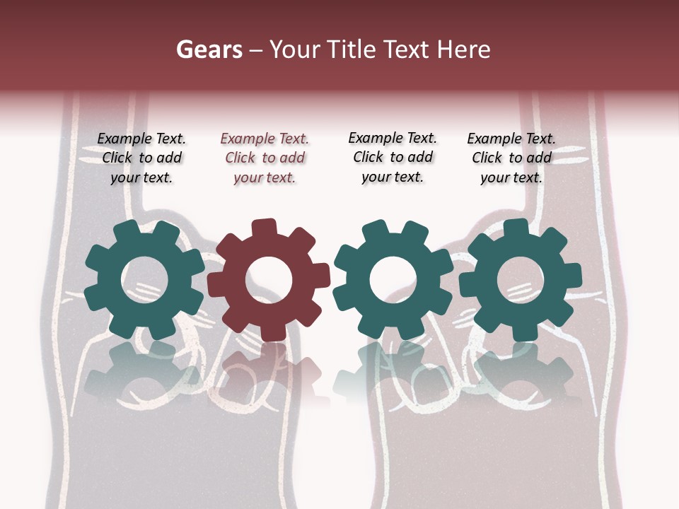 A Pair Of Fingers With A Peace Sign Drawn On Them PowerPoint Template