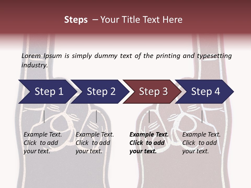 A Pair Of Fingers With A Peace Sign Drawn On Them PowerPoint Template