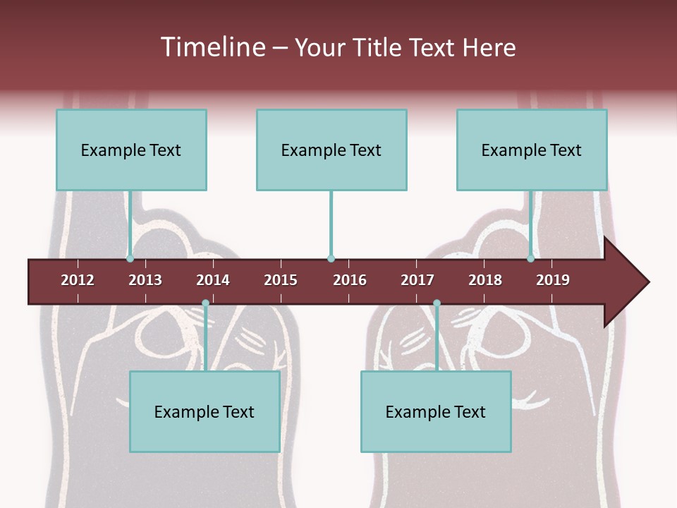 A Pair Of Fingers With A Peace Sign Drawn On Them PowerPoint Template