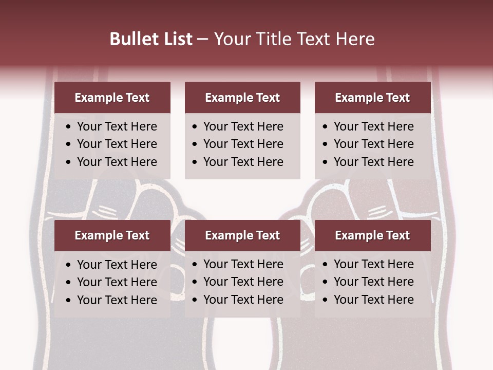 A Pair Of Fingers With A Peace Sign Drawn On Them PowerPoint Template