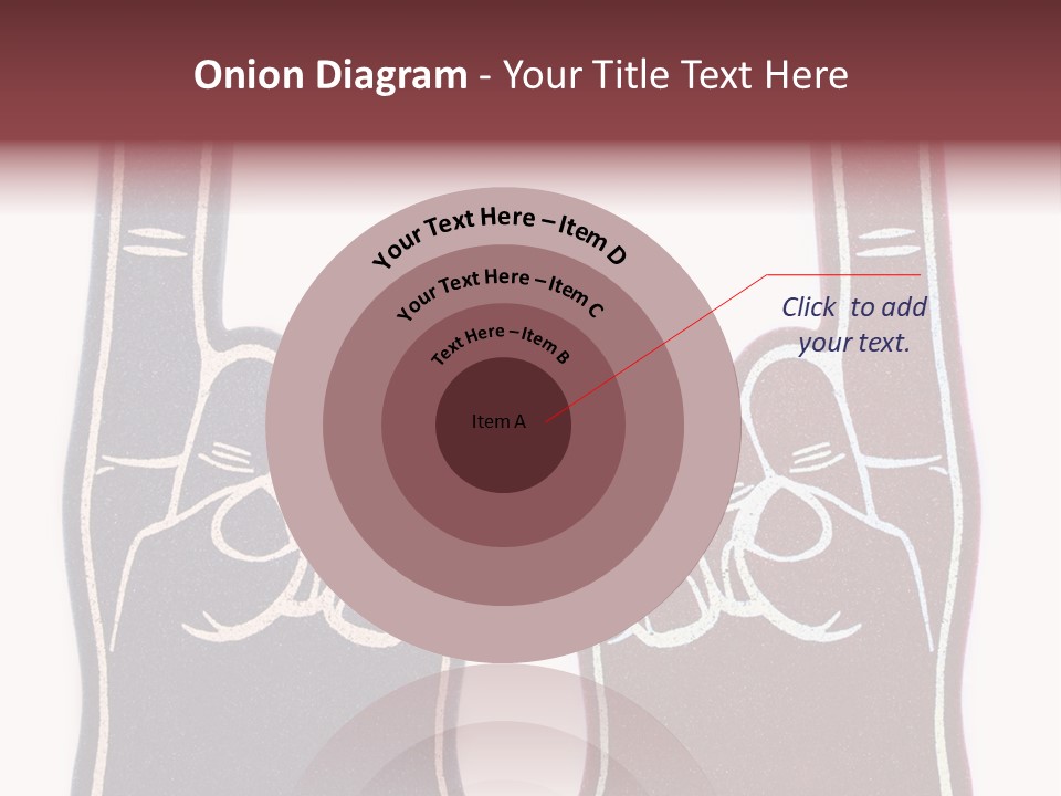 A Pair Of Fingers With A Peace Sign Drawn On Them PowerPoint Template