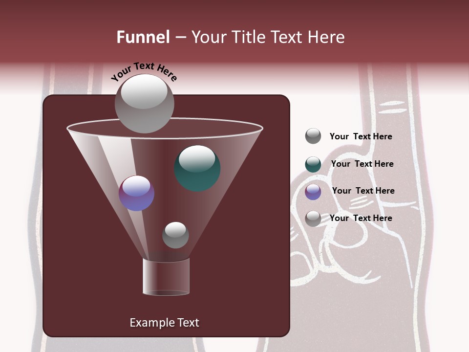 A Pair Of Fingers With A Peace Sign Drawn On Them PowerPoint Template