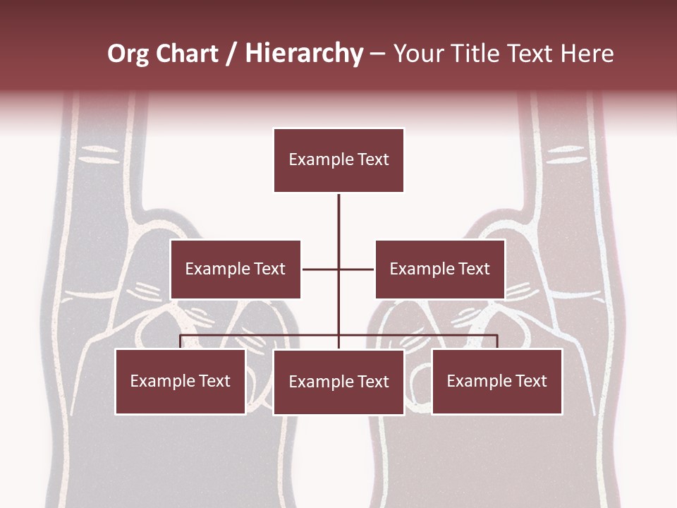 A Pair Of Fingers With A Peace Sign Drawn On Them PowerPoint Template