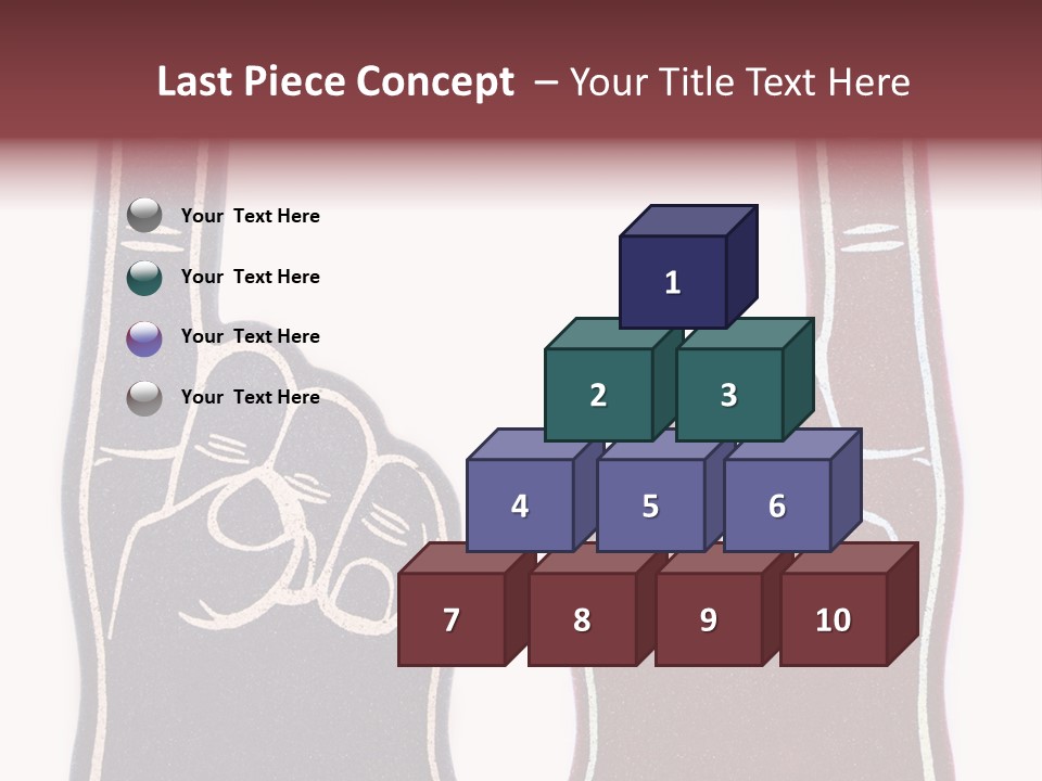 A Pair Of Fingers With A Peace Sign Drawn On Them PowerPoint Template