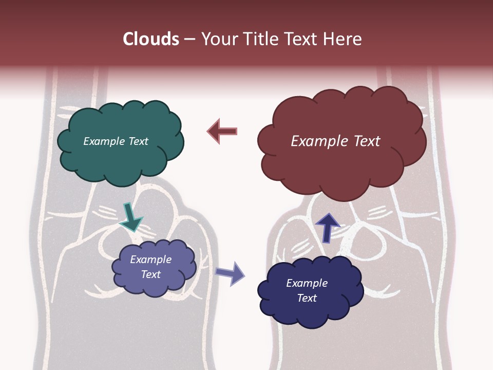 A Pair Of Fingers With A Peace Sign Drawn On Them PowerPoint Template