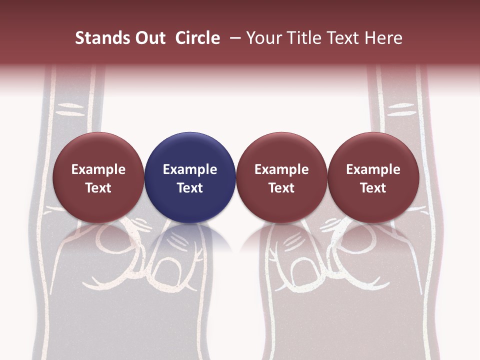 A Pair Of Fingers With A Peace Sign Drawn On Them PowerPoint Template