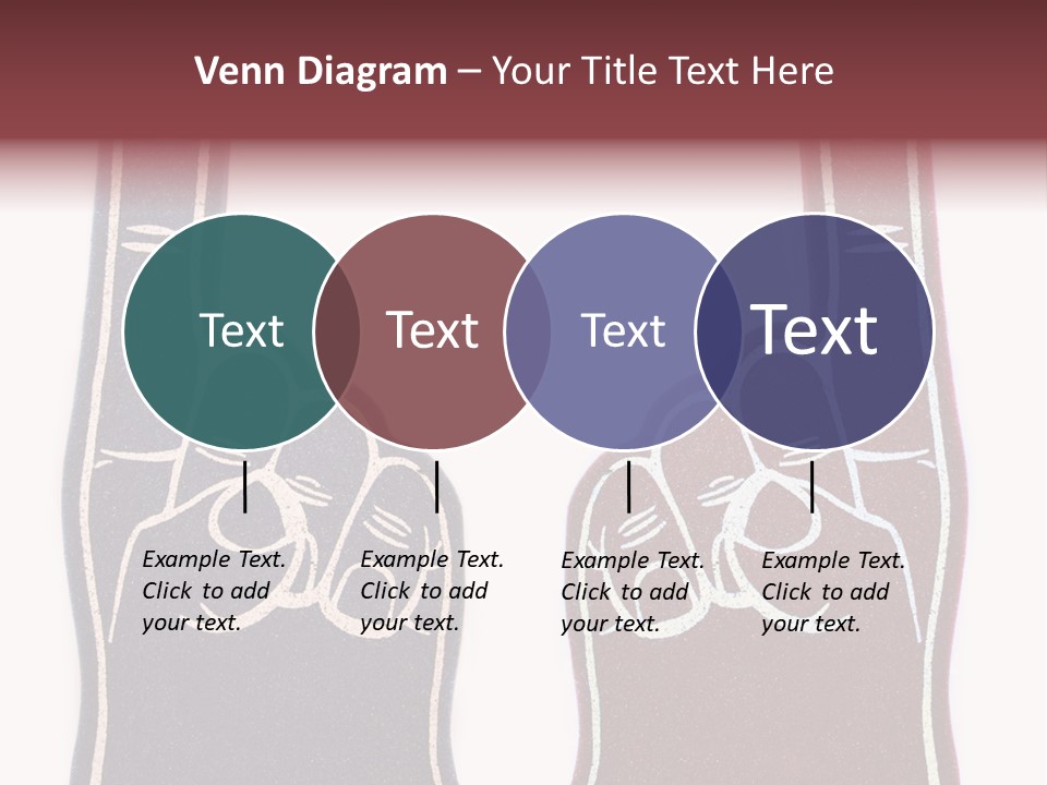 A Pair Of Fingers With A Peace Sign Drawn On Them PowerPoint Template