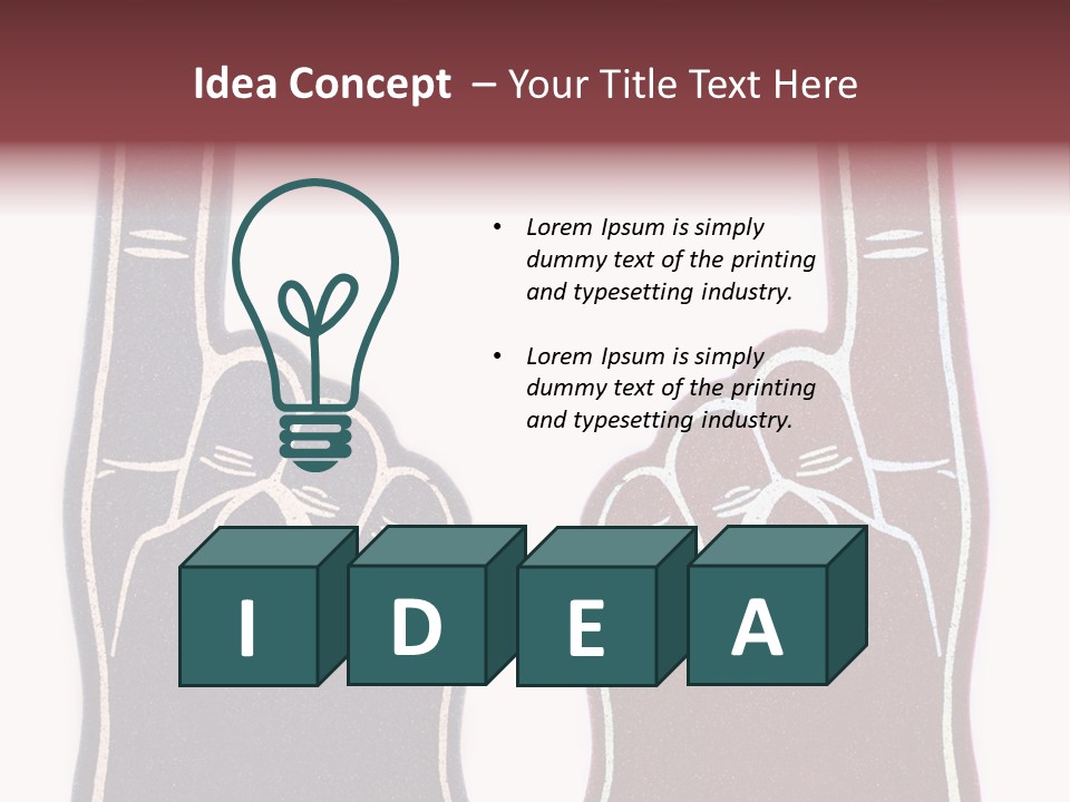 A Pair Of Fingers With A Peace Sign Drawn On Them PowerPoint Template