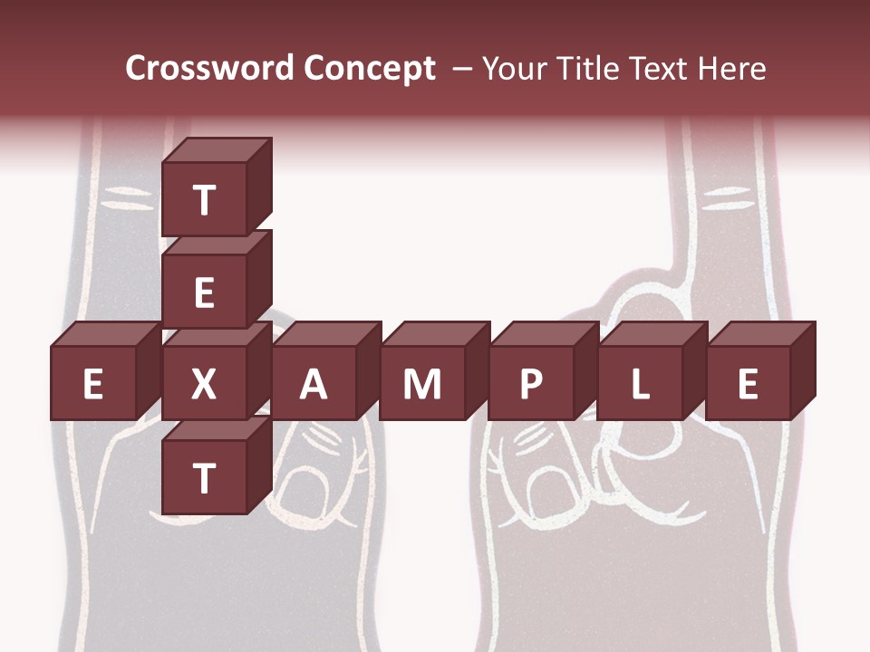 A Pair Of Fingers With A Peace Sign Drawn On Them PowerPoint Template