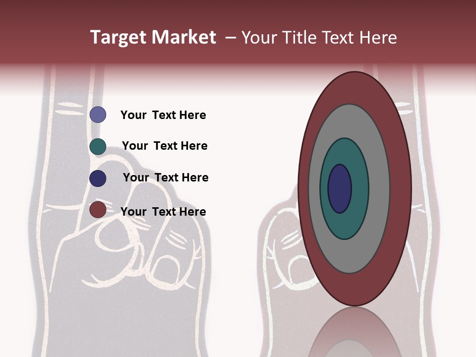 A Pair Of Fingers With A Peace Sign Drawn On Them PowerPoint Template