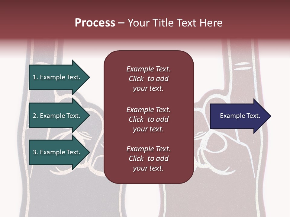 A Pair Of Fingers With A Peace Sign Drawn On Them PowerPoint Template