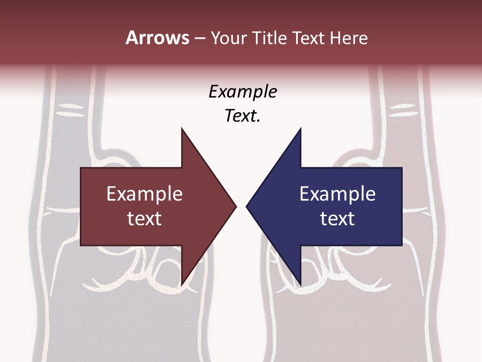 A Pair Of Fingers With A Peace Sign Drawn On Them PowerPoint Template