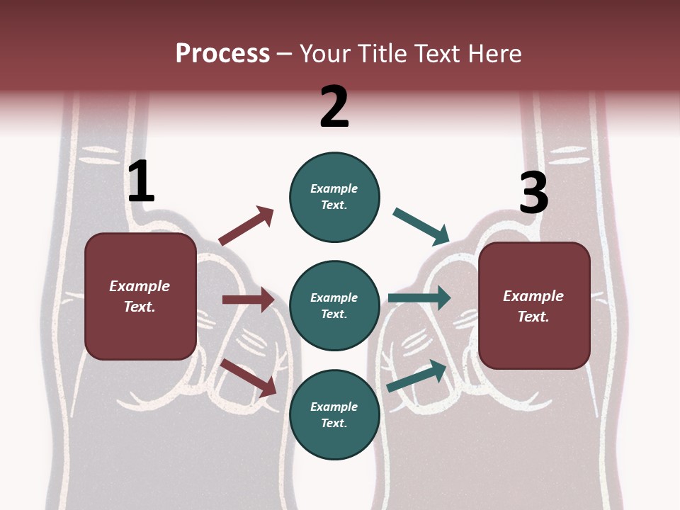 A Pair Of Fingers With A Peace Sign Drawn On Them PowerPoint Template