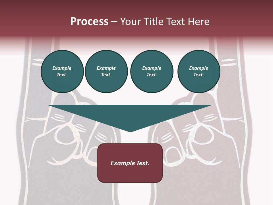 A Pair Of Fingers With A Peace Sign Drawn On Them PowerPoint Template