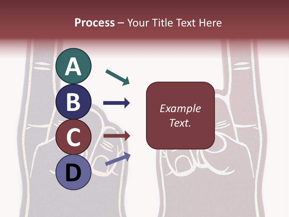 A Pair Of Fingers With A Peace Sign Drawn On Them PowerPoint Template
