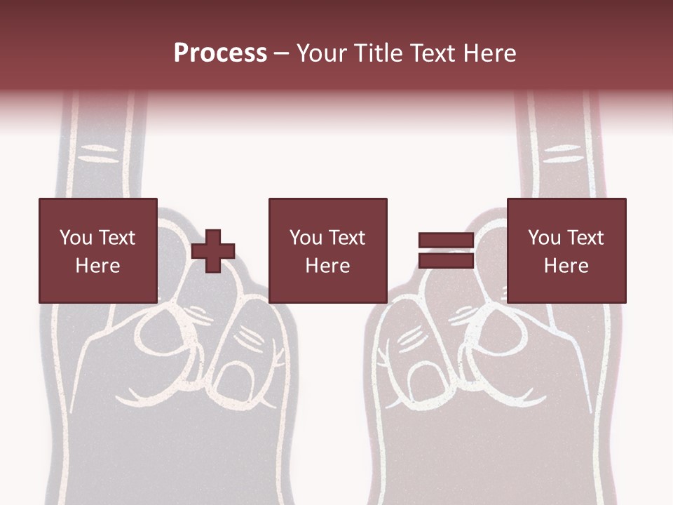 A Pair Of Fingers With A Peace Sign Drawn On Them PowerPoint Template