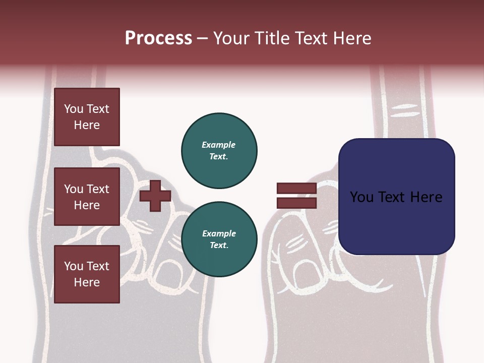 A Pair Of Fingers With A Peace Sign Drawn On Them PowerPoint Template