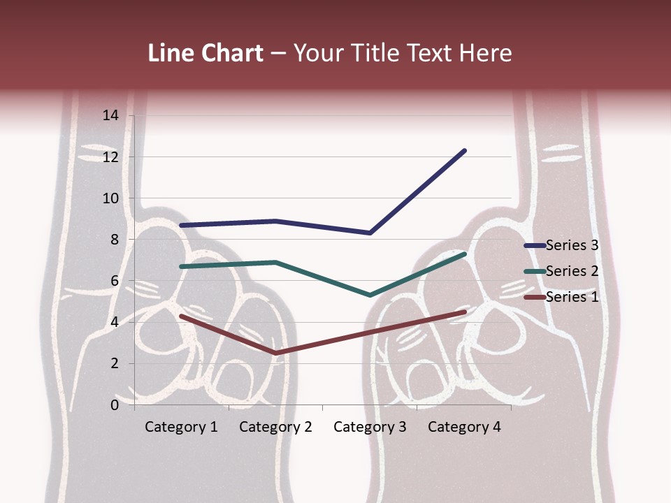 A Pair Of Fingers With A Peace Sign Drawn On Them PowerPoint Template