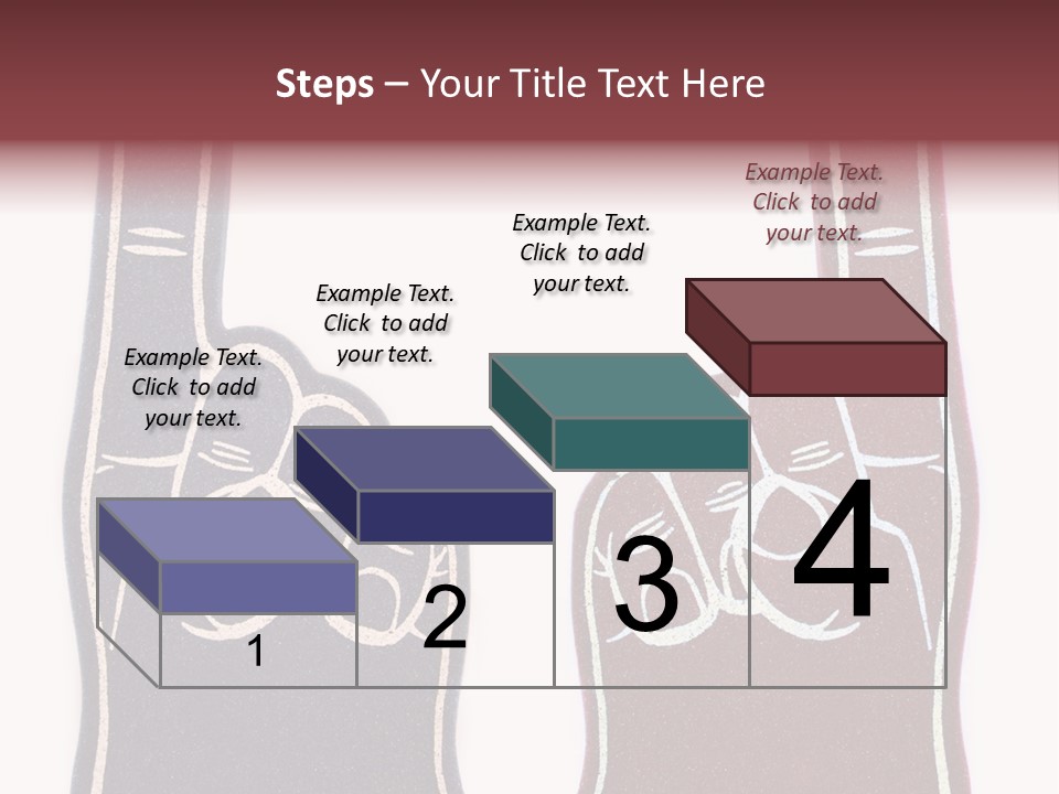 A Pair Of Fingers With A Peace Sign Drawn On Them PowerPoint Template