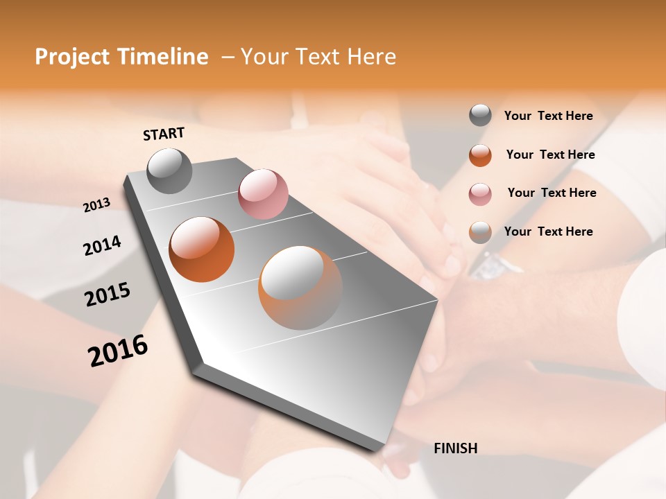 Bright Colored Bocce Balls On Brilliant Green Court. Three Players In Background. PowerPoint Template