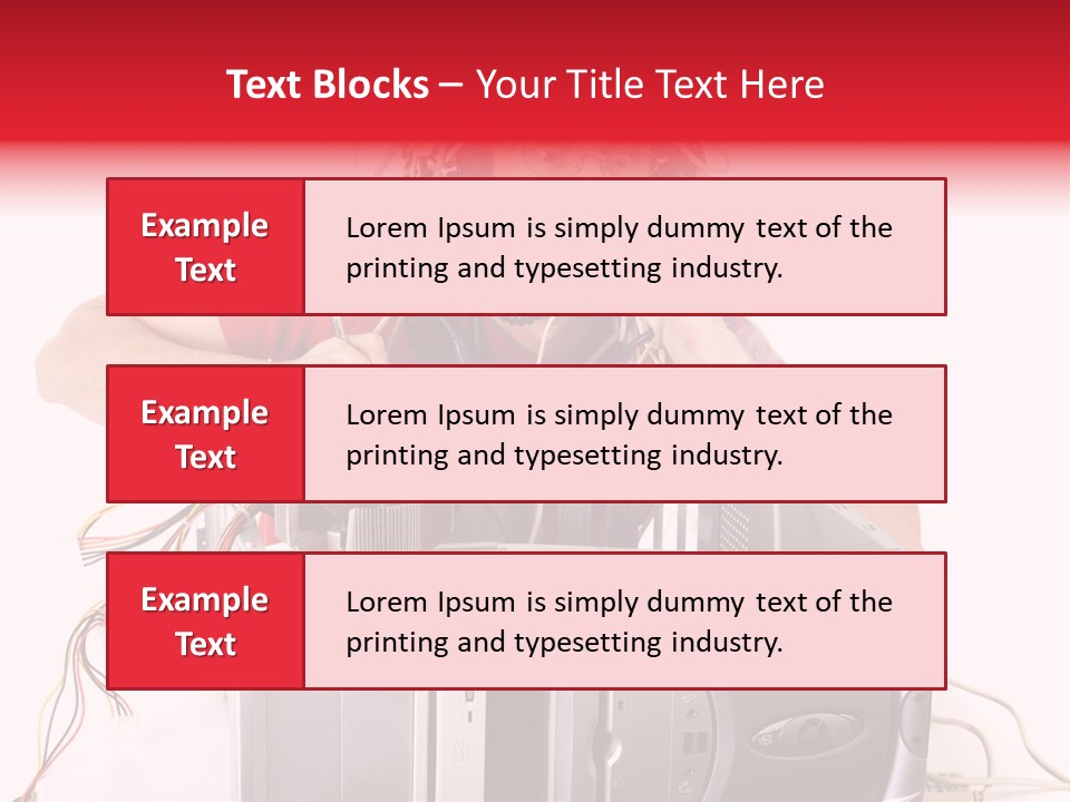 Man In Panic With His Computer Trying To Reach Technical Support PowerPoint Template