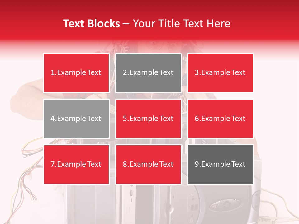 Man In Panic With His Computer Trying To Reach Technical Support PowerPoint Template