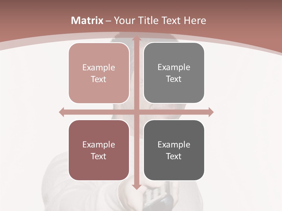 Portrait Of An Handsome Expressive Man In Studio On White Isolated Background PowerPoint Template