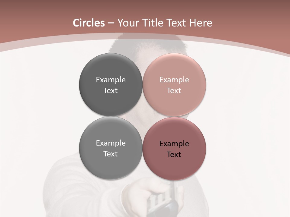 Portrait Of An Handsome Expressive Man In Studio On White Isolated Background PowerPoint Template