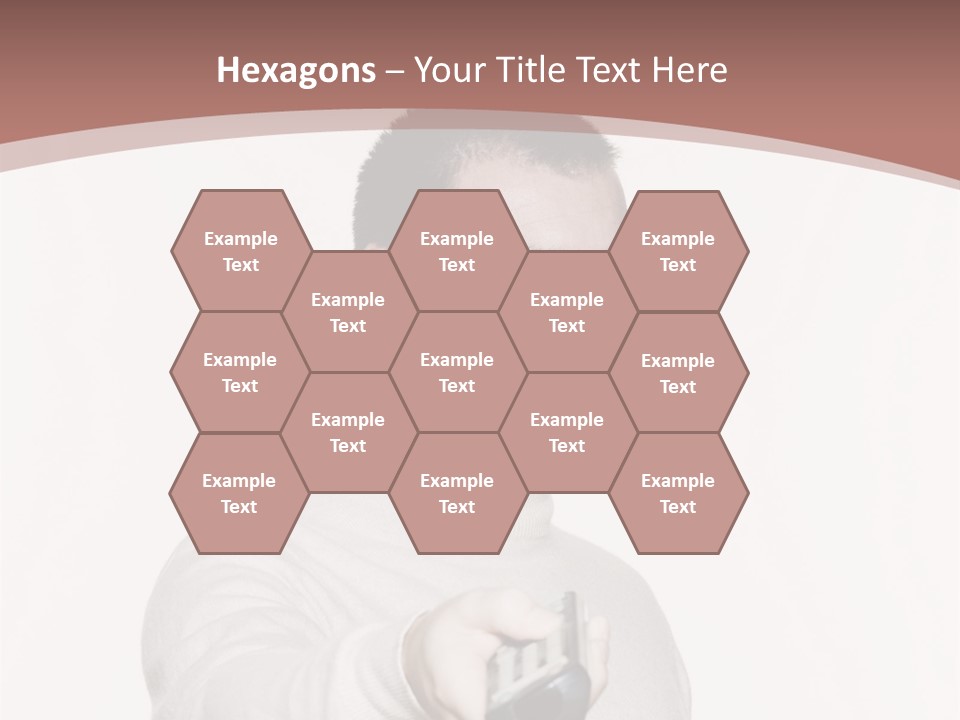 Portrait Of An Handsome Expressive Man In Studio On White Isolated Background PowerPoint Template