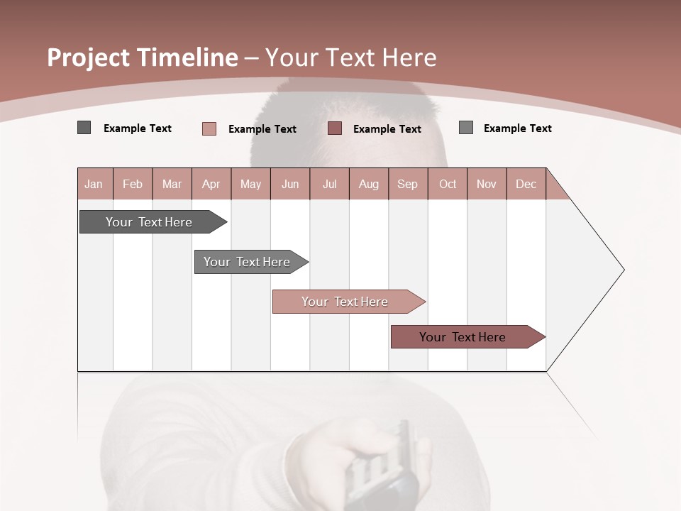 Portrait Of An Handsome Expressive Man In Studio On White Isolated Background PowerPoint Template