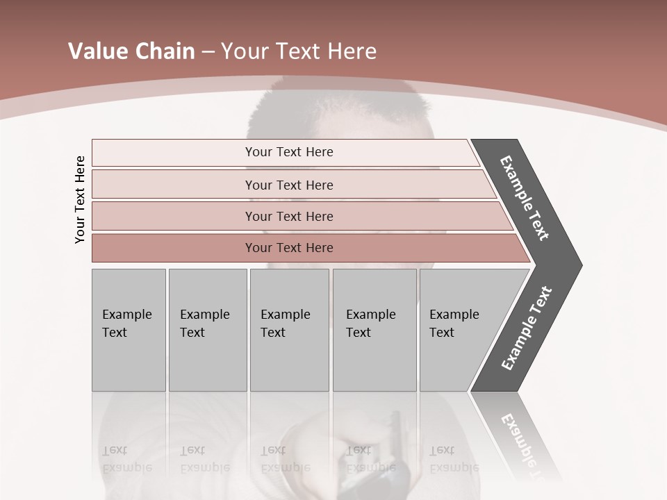 Portrait Of An Handsome Expressive Man In Studio On White Isolated Background PowerPoint Template