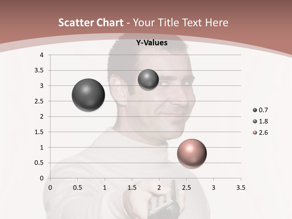 Portrait Of An Handsome Expressive Man In Studio On White Isolated Background PowerPoint Template