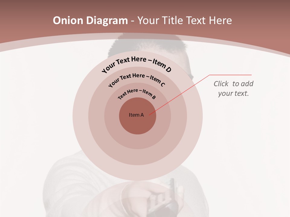 Portrait Of An Handsome Expressive Man In Studio On White Isolated Background PowerPoint Template