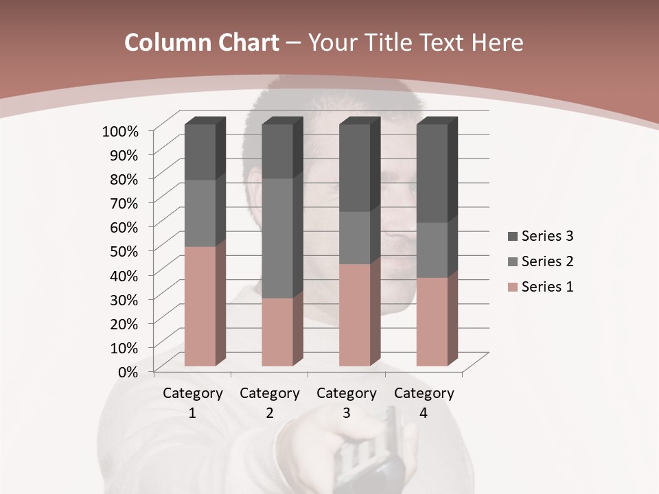 Portrait Of An Handsome Expressive Man In Studio On White Isolated Background PowerPoint Template