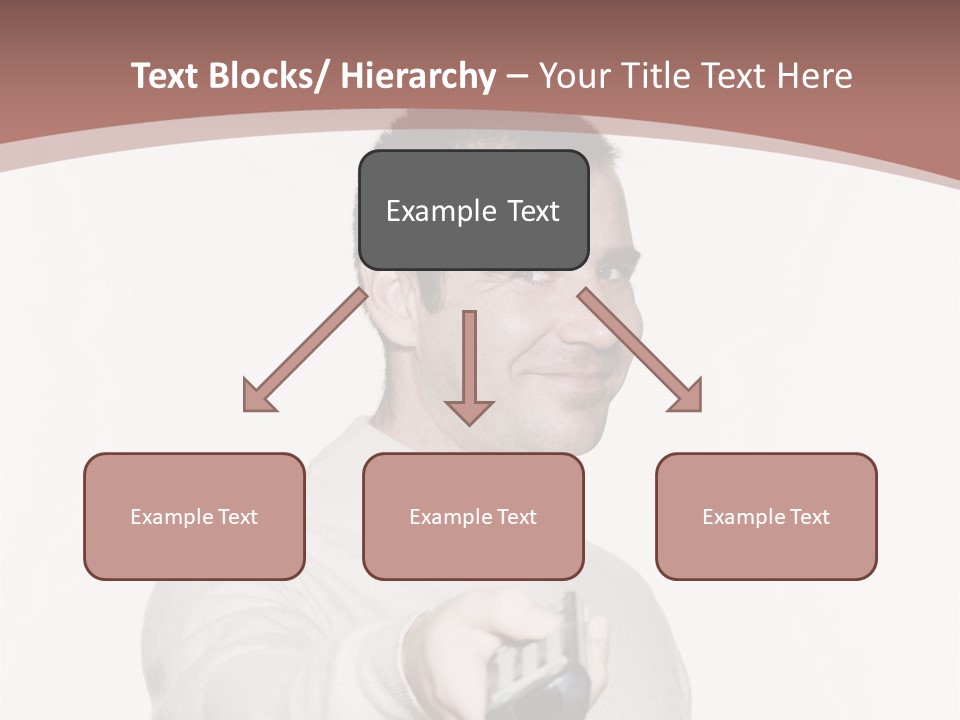 Portrait Of An Handsome Expressive Man In Studio On White Isolated Background PowerPoint Template