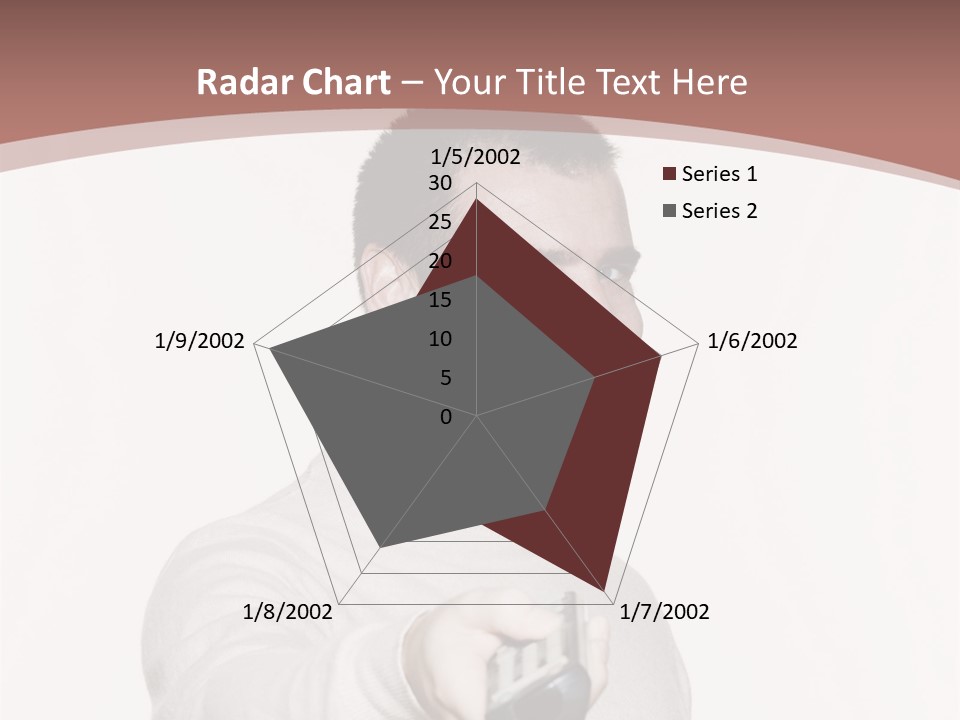 Portrait Of An Handsome Expressive Man In Studio On White Isolated Background PowerPoint Template