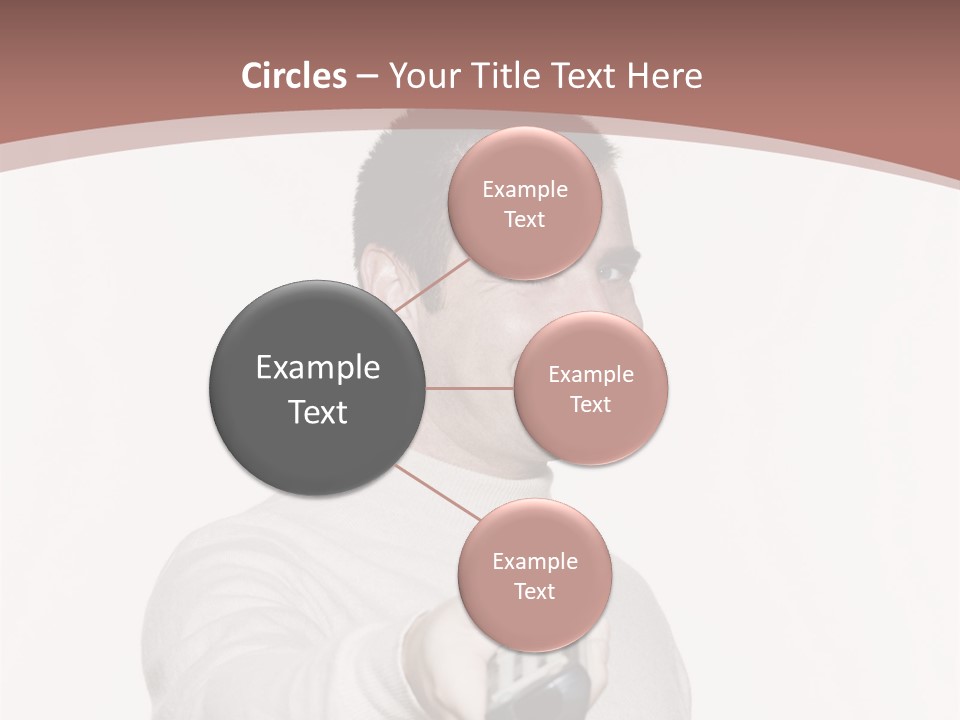 Portrait Of An Handsome Expressive Man In Studio On White Isolated Background PowerPoint Template