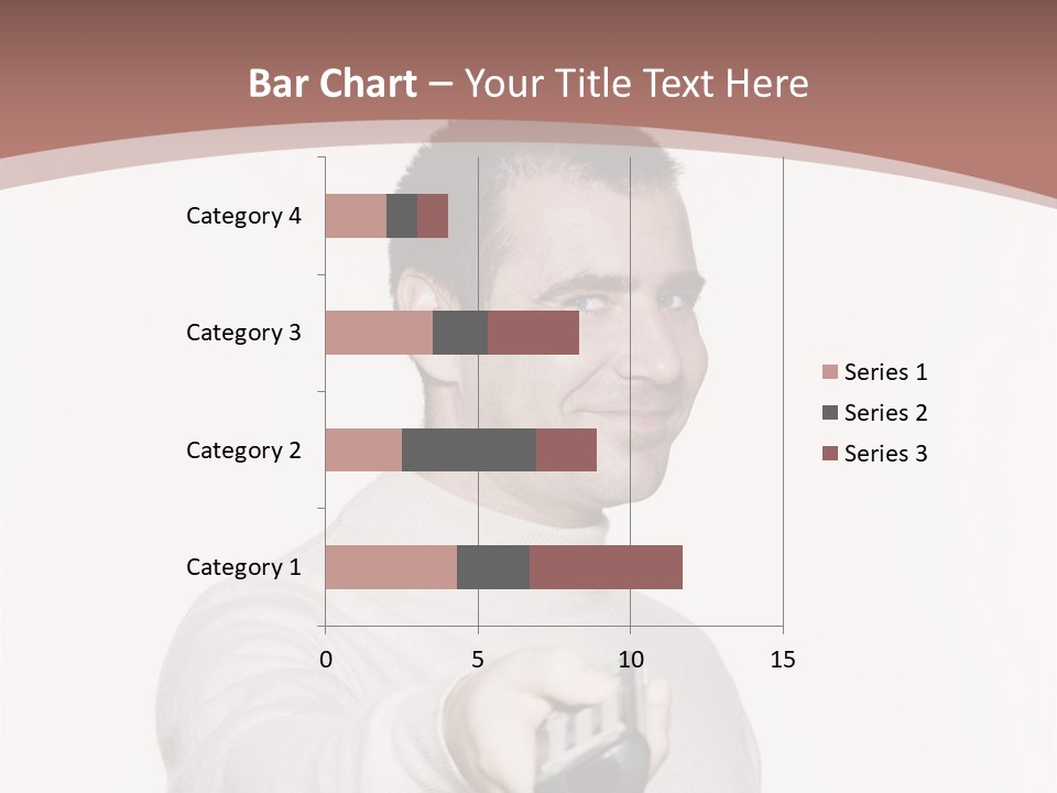 Portrait Of An Handsome Expressive Man In Studio On White Isolated Background PowerPoint Template