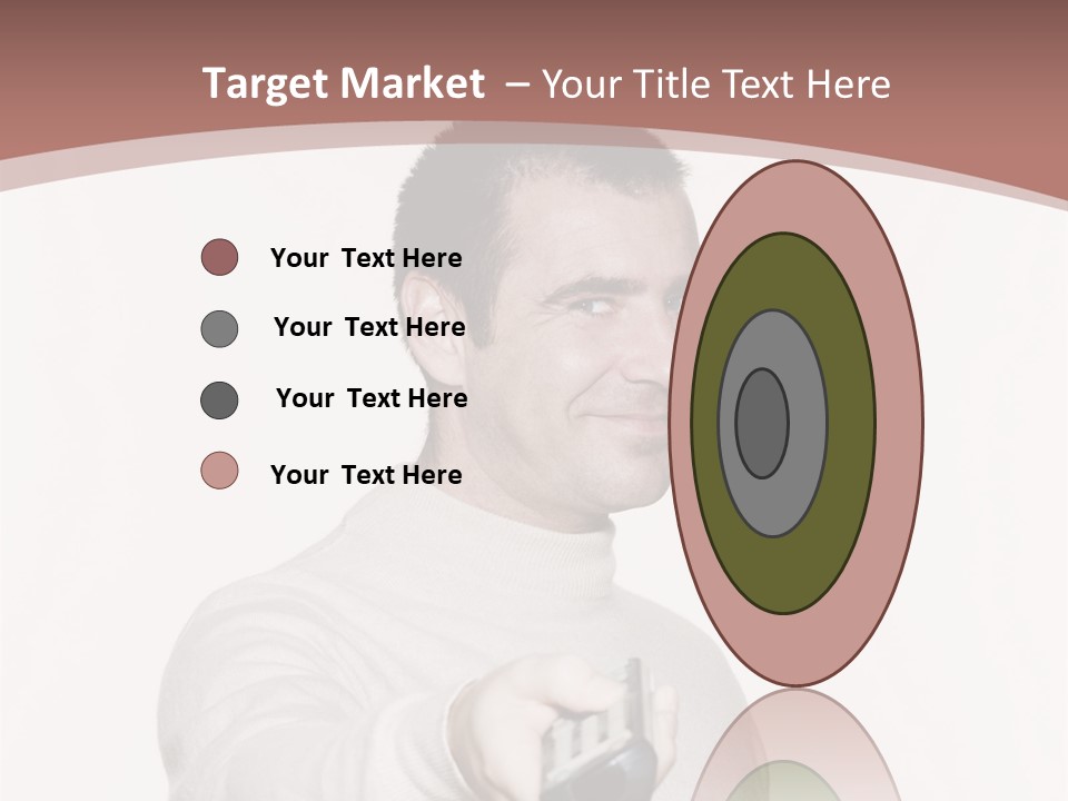 Portrait Of An Handsome Expressive Man In Studio On White Isolated Background PowerPoint Template