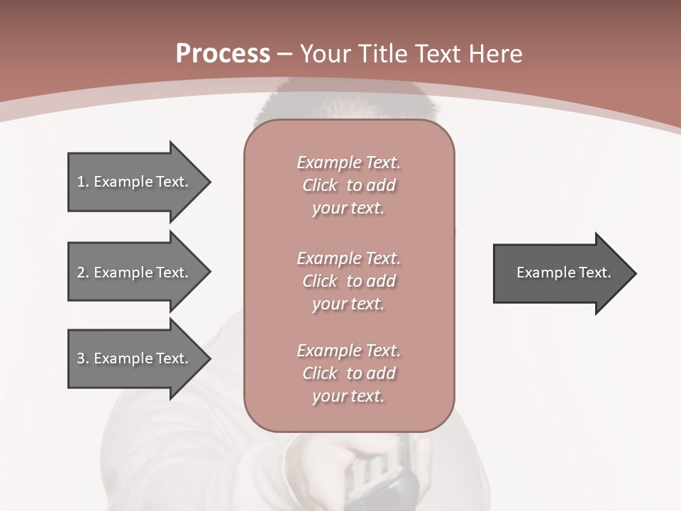 Portrait Of An Handsome Expressive Man In Studio On White Isolated Background PowerPoint Template