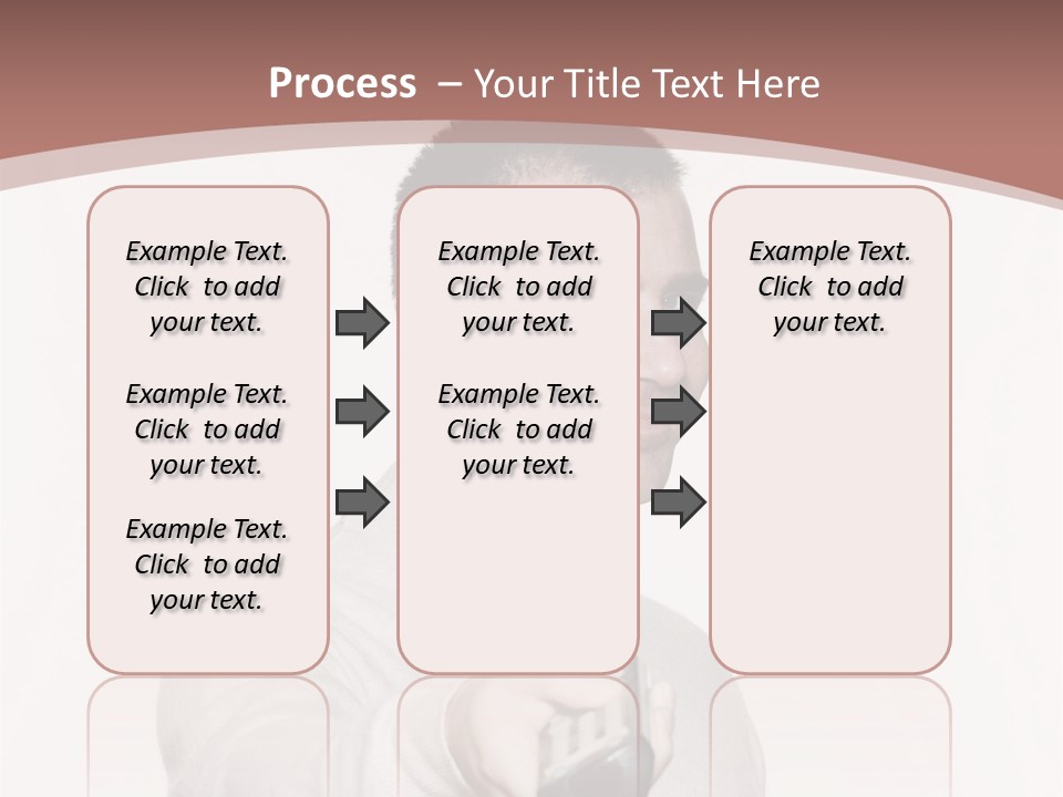Portrait Of An Handsome Expressive Man In Studio On White Isolated Background PowerPoint Template