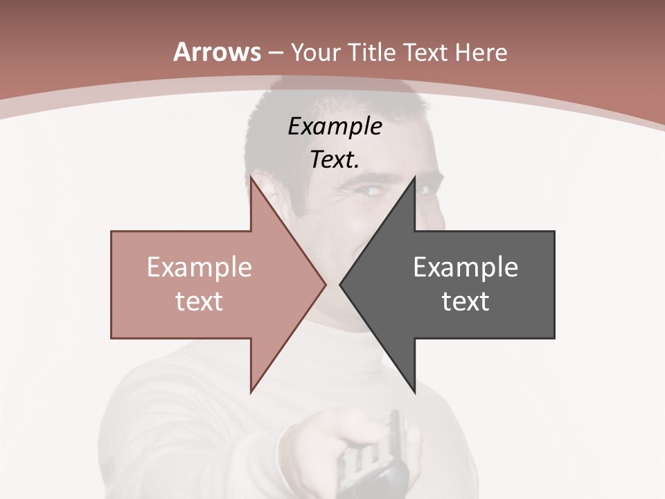 Portrait Of An Handsome Expressive Man In Studio On White Isolated Background PowerPoint Template