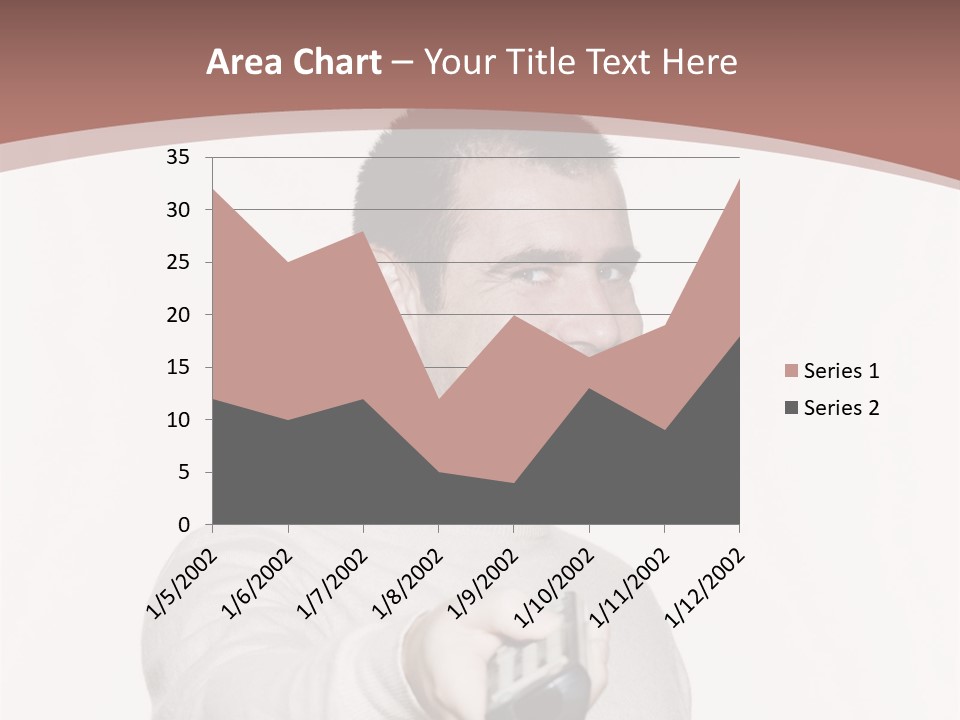 Portrait Of An Handsome Expressive Man In Studio On White Isolated Background PowerPoint Template