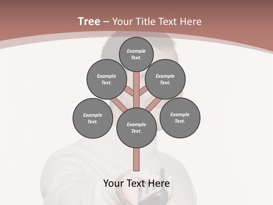 Portrait Of An Handsome Expressive Man In Studio On White Isolated Background PowerPoint Template