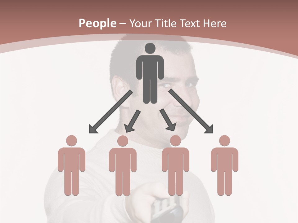 Portrait Of An Handsome Expressive Man In Studio On White Isolated Background PowerPoint Template