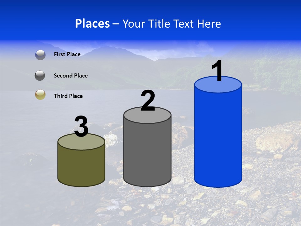 Scenic View Of Lake Buttermere The Lake District England PowerPoint Template