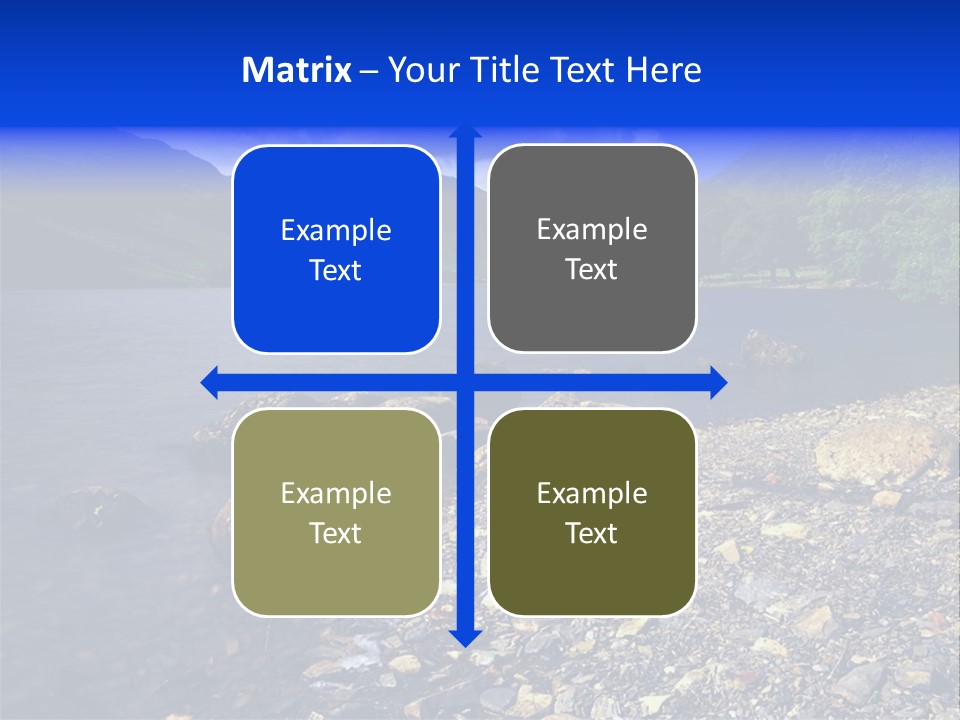 Scenic View Of Lake Buttermere The Lake District England PowerPoint Template