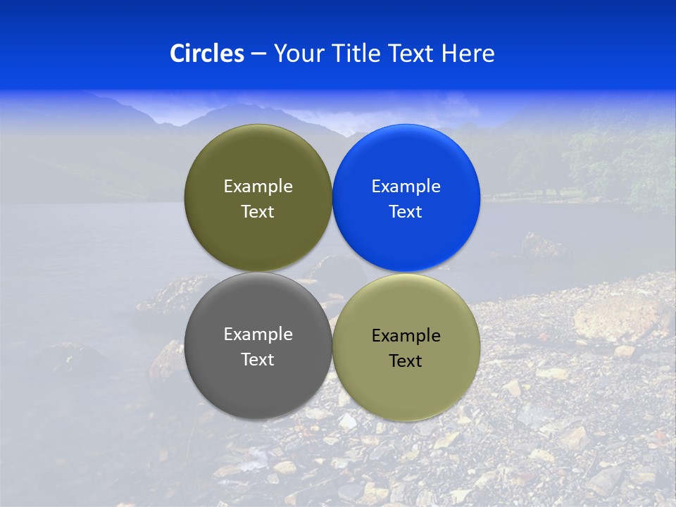 Scenic View Of Lake Buttermere The Lake District England PowerPoint Template